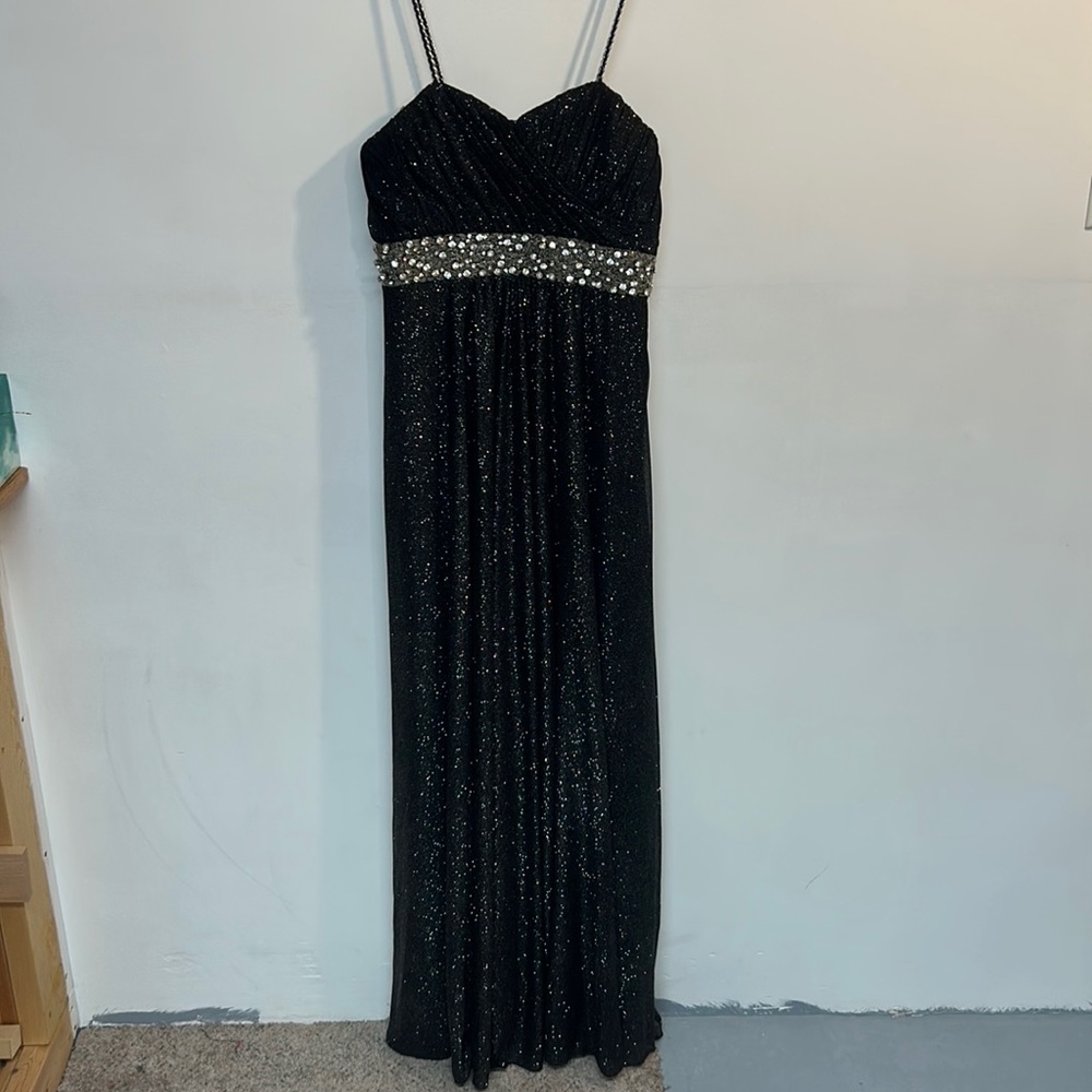 My Michelle brand women’s formal gown size 13 black sparkle